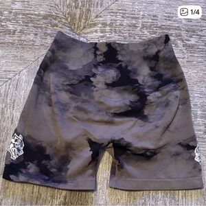 Darc Sport Brown and Black Patterned Shorts Small